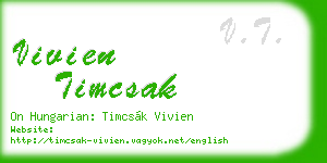 vivien timcsak business card